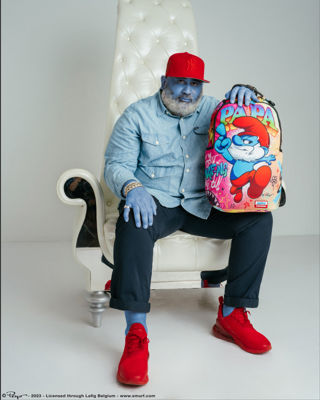 PAP SMURF ON THE RUN BACKPACK