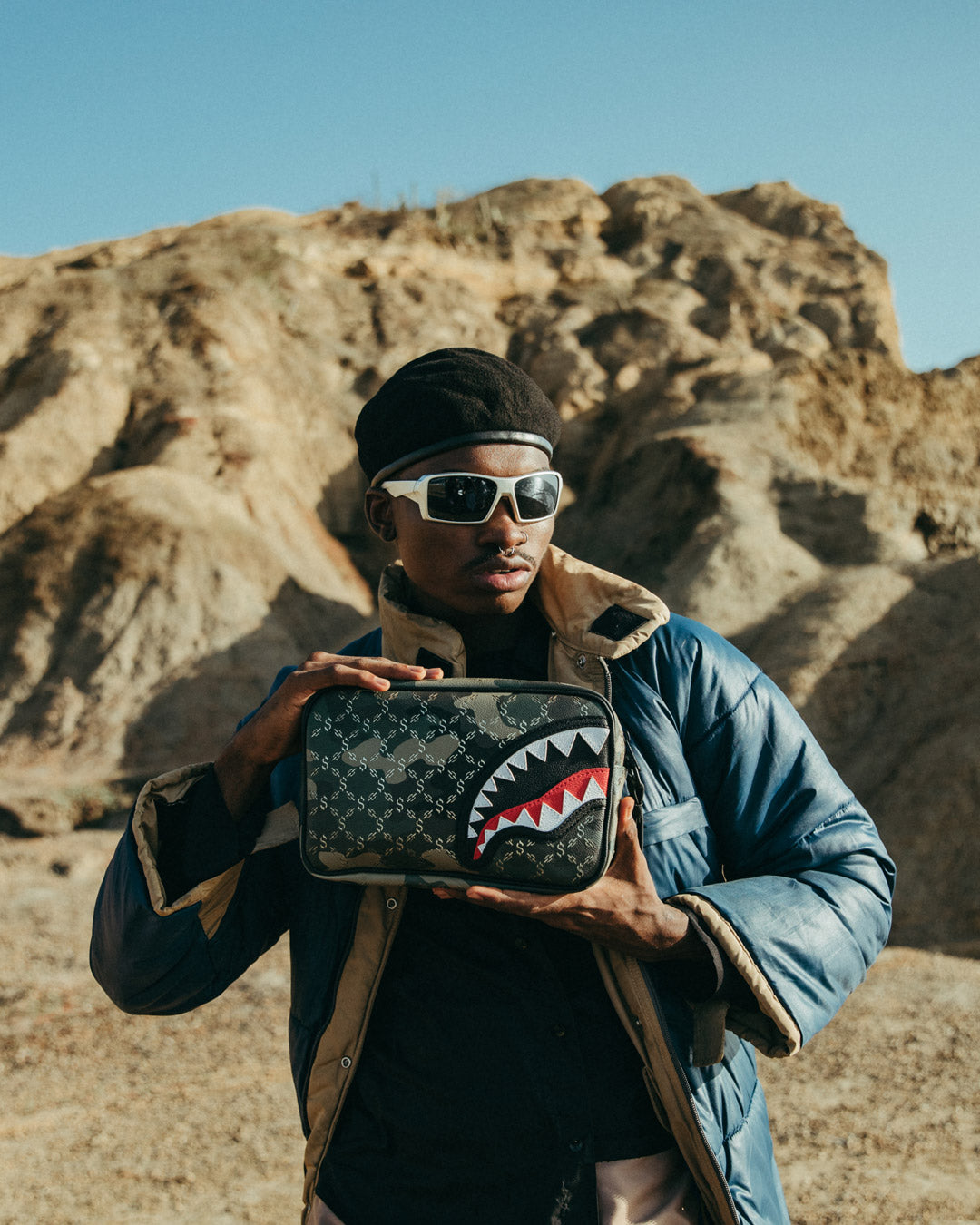 SPRAYGROUND® TOILETRY LASERS BLAZIN TOILETRY BRICKSIDE BAG