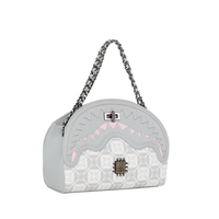 SPRAYGROUND® HANDBAG A.I.8 AFRICAN INTELLIGENCE BOOKED & BUSY SHARK HANDBAG