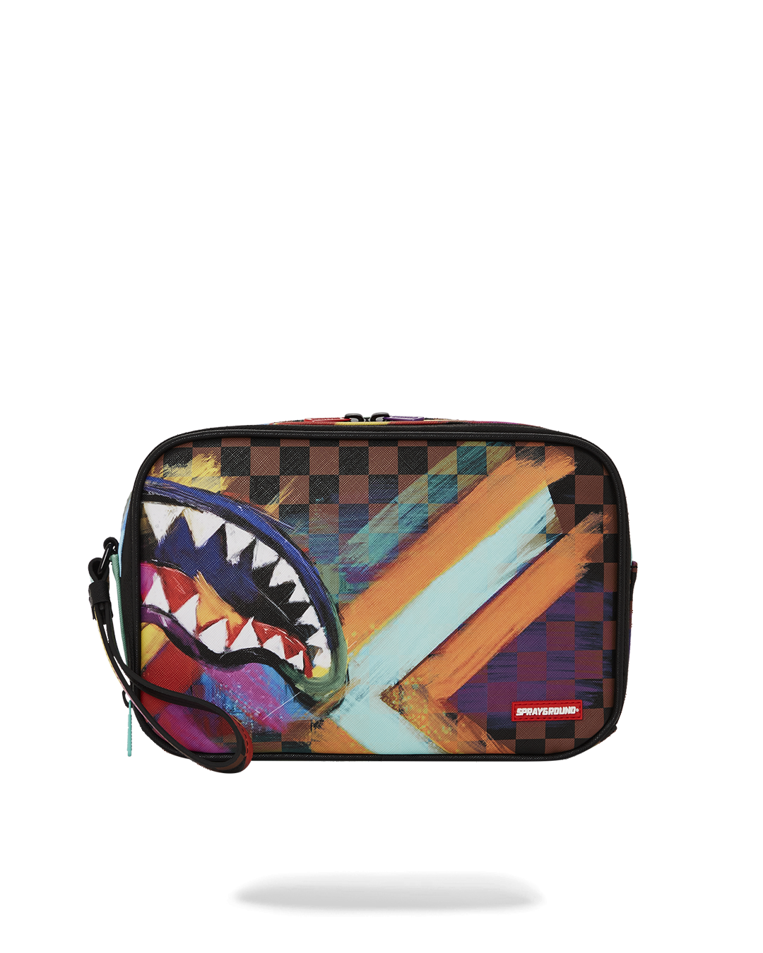 SPRAYGROUND® TOILETRY SHARKS IN PARIS CITY STREAKS TOILETRY BAG