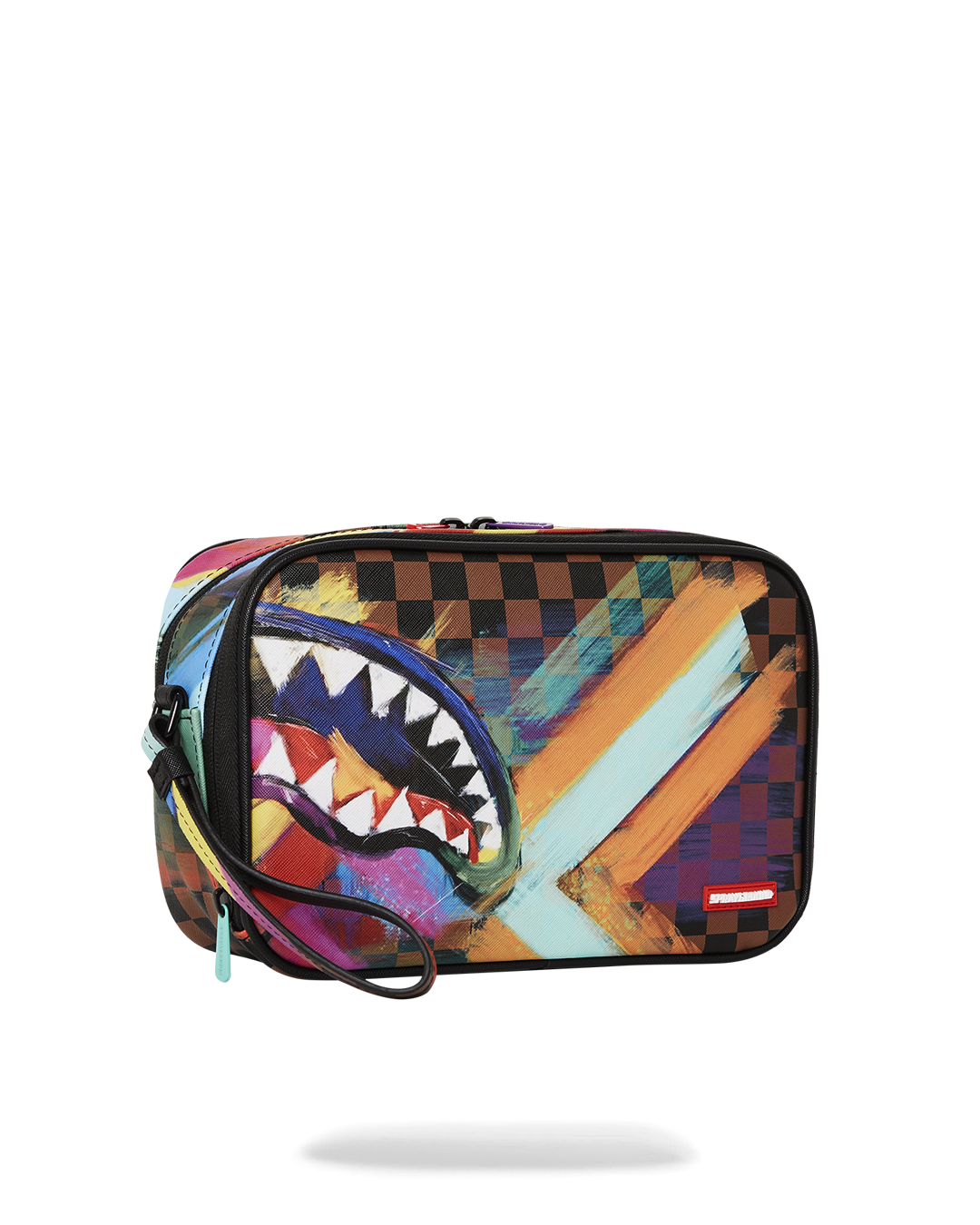 SPRAYGROUND® TOILETRY SHARKS IN PARIS CITY STREAKS TOILETRY BAG