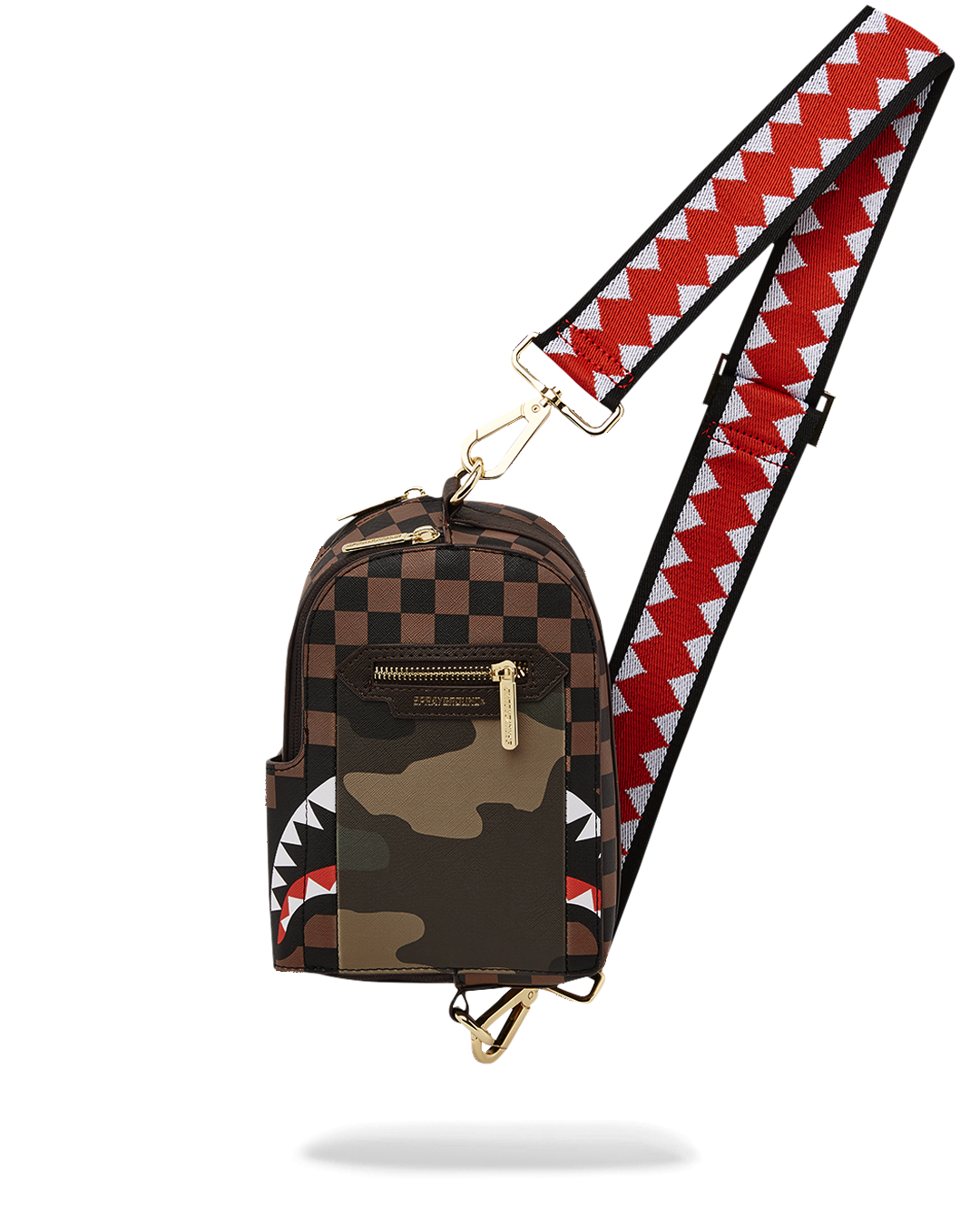 EXTERIOR GOLD ZIP POCKET SHARKS IN PARIS BACKPACK SLING – SPRAYGROUND® EXTERIOR GOLD ZIP POCKET SHARKS IN PARIS BACKPACK SLING – SPRAYGROUND®