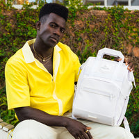SPRAYGROUND® BACKPACK HEAVY METAL SHARK WHITE OUT BIZ TOP OPENER BACKPACK