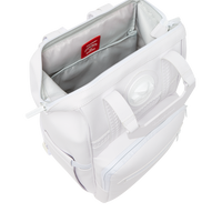 SPRAYGROUND® BACKPACK HEAVY METAL SHARK WHITE OUT BIZ TOP OPENER BACKPACK