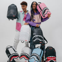 SPRAYGROUND® BACKPACK SHARK CENTRAL BLK/GRAY BACKPACK (DLXV)
