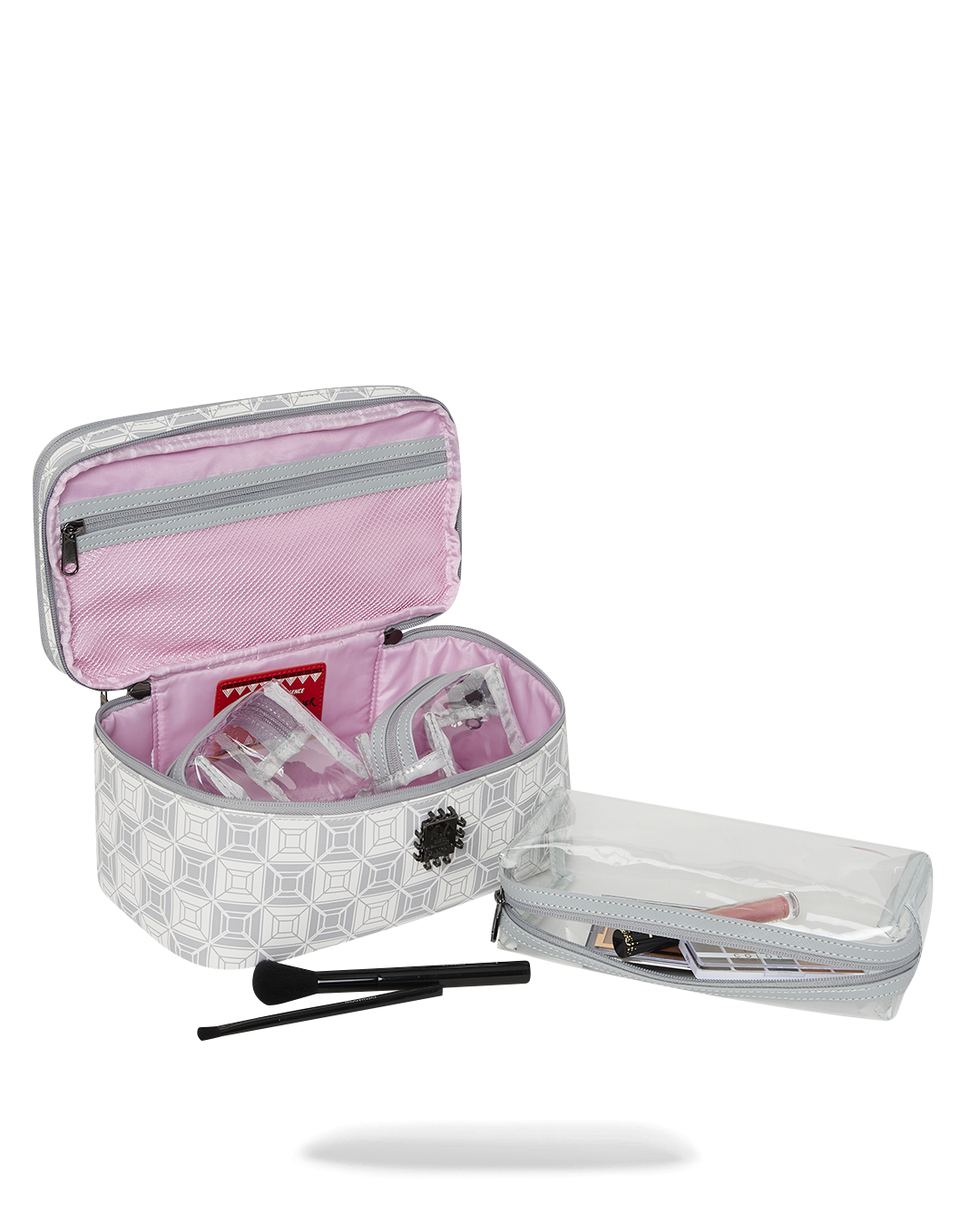 SPRAYGROUND® TOILETRY A.I.8 AFRICAN INTELLIGENCE BOOKED & BUSY COSMETIC CASE
