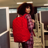SPRAYGROUND® BACKPACK RED CHECKERED FLOCK BACKPACK