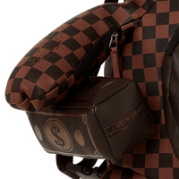 SPRAYGROUND® BACKPACK SPECIAL OPS BROWN CHECKERED MONEYBEAR TEDDYBEAR BACKPACK