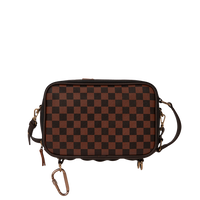 SPRAYGROUND® TOILETRY SPECIAL OPS BROWN CHECKERED TOILETRY BAG