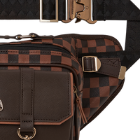 SPRAYGROUND® CROSS BODY SPECIAL OPS BROWN CHECKERED CARGO CROSSBODY