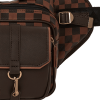 SPRAYGROUND® CROSS BODY SPECIAL OPS BROWN CHECKERED CARGO CROSSBODY