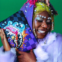 SPRAYGROUND® POUCHETTE CRAZY EYES CROSSOVER CLUTCH