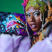 SPRAYGROUND® POUCHETTE CRAZY EYES CROSSOVER CLUTCH