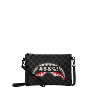 SPRAYGROUND® POUCHETTE CENSORED SHARK CROSSOVER CLUTCH