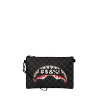 SPRAYGROUND® POUCHETTE CENSORED SHARK CROSSOVER CLUTCH