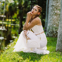 SPRAYGROUND® POUCHETTE PEARL SHARKMOUTH CROSSOVER CLUTCH