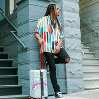 SPRAYGROUND® LUGGAGE ROSE ALL DAY LA PALAIS SHARKNAUTICS HARDSHELL CARRY-ON LUGGAGE