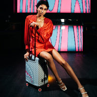 SPRAYGROUND® LUGGAGE ROSE ALL DAY LA PALAIS SHARKNAUTICS HARDSHELL CARRY-ON LUGGAGE