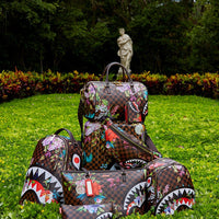 SPRAYGROUND® LUGGAGE GARDEN OF SHARKS SHARKNAUTICS HARDSHELL CARRY-ON LUGGAGE