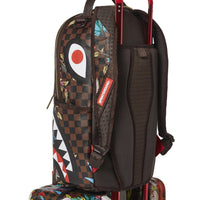 SPRAYGROUND® LUGGAGE GARDEN OF SHARKS SHARKNAUTICS HARDSHELL CARRY-ON LUGGAGE