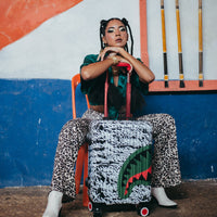 SPRAYGROUND® LUGGAGE NIGHT NIGHT SHARKNAUTICS HARDSHELL CARRY-ON LUGGAGE