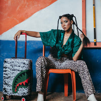 SPRAYGROUND® LUGGAGE NIGHT NIGHT SHARKNAUTICS HARDSHELL CARRY-ON LUGGAGE