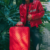 SPRAYGROUND® LUGGAGE RED RIVIERA JETSETTER CARRY-ON LUGGAGE