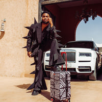 SPRAYGROUND® LUGGAGE A.I.8 AFRICAN INTELLIGENCE - ORIGIN STORY SHARKNAUTICS HARDSHELL CARRY-ON LUGGAGE