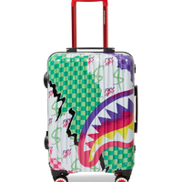 SPRAYGROUND® LUGGAGE DREAMY TECHNICOLOR SHARKNAUTICS HARDSHELL CARRY-ON LUGGAGE