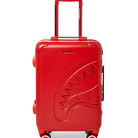 SPRAYGROUND® LUGGAGE MOLDED SHARKITECTURE RED HARDSHELL CARRY-ON LUGGAGE