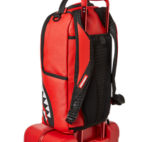 SPRAYGROUND® LUGGAGE MOLDED SHARKITECTURE RED HARDSHELL CARRY-ON LUGGAGE