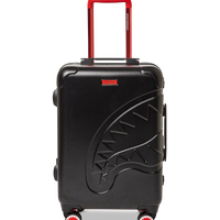 SPRAYGROUND® LUGGAGE MOLDED SHARKITECTURE BLACK HARDSHELL CARRY-ON LUGGAGE