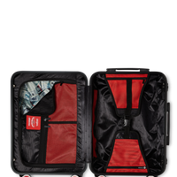 SPRAYGROUND® LUGGAGE MOLDED SHARKITECTURE BLACK HARDSHELL CARRY-ON LUGGAGE