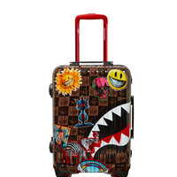 SPRAYGROUND® LUGGAGE GLOBAL MOGUL POPAGANDA RON ENGLISH EDITION HARDSHELL CARRY-ON LUGGAGE