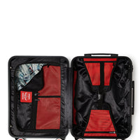 SPRAYGROUND® LUGGAGE GLOBAL MOGUL POPAGANDA RON ENGLISH EDITION HARDSHELL CARRY-ON LUGGAGE