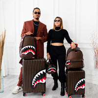 SPRAYGROUND® LUGGAGE FRENZY SHARKS SHARKNAUTICS HARDSHELL CARRY-ON LUGGAGE