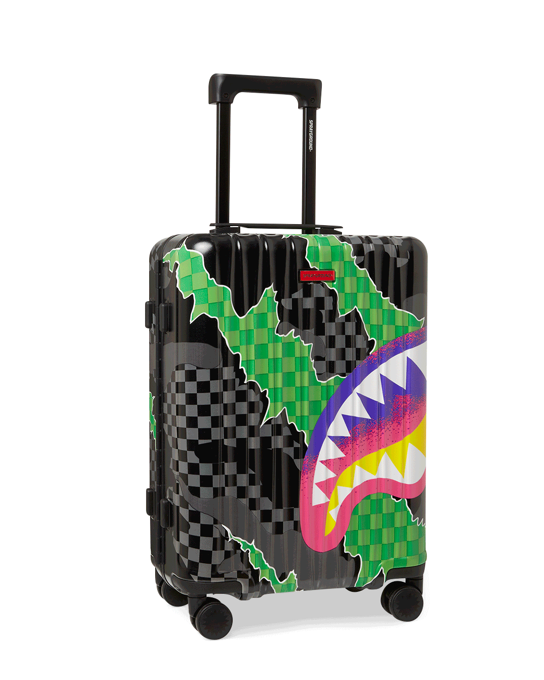 THE WILD ONE SHARKNAUTICS HARDSHELL CARRY ON LUGGAGE SPRAYGROUND
