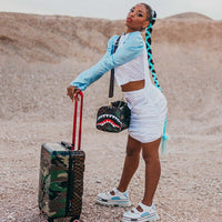 SPRAYGROUND® LUGGAGE JUNGLE PARIS 21.5” CARRY-ON SHARKITECTURE LUGGAGE