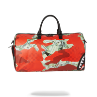 SPRAYGROUND® DUFFEL MONEY CAMO (RED) DUFFLE
