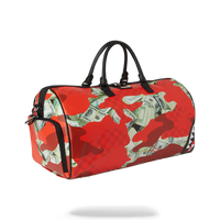 SPRAYGROUND® DUFFEL MONEY CAMO (RED) DUFFLE