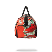 SPRAYGROUND® DUFFEL MONEY CAMO (RED) DUFFLE