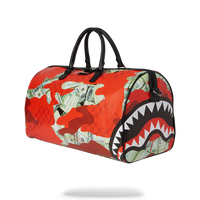 SPRAYGROUND® DUFFEL MONEY CAMO (RED) DUFFLE