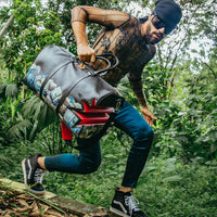 SPRAYGROUND® DUFFLE $HARKBITE LARGE DUFFLE