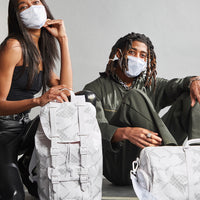 SPRAYGROUND® DUFFLE SHARK CHECK (WHITE) DUFFLE