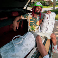 SPRAYGROUND® DUFFLE SHARK CHECK (WHITE) DUFFLE