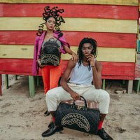 SPRAYGROUND® DUFFLE NOIR QUILT GOLD CHAIN SHARK DUFFLE