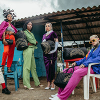 SPRAYGROUND® DUFFLE NOIR QUILT GOLD CHAIN SHARK DUFFLE