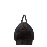 SPRAYGROUND® DUFFLE NOIR QUILT GOLD CHAIN SHARK DUFFLE