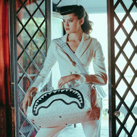 SPRAYGROUND® DUFFLE SPLIT THE CHECK (PEARL) DUFFLE