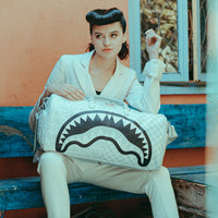 SPRAYGROUND® DUFFLE SPLIT THE CHECK (PEARL) DUFFLE